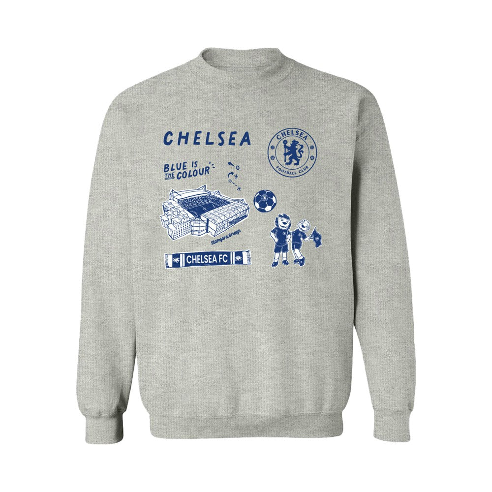 Chelsea Vive La Fete Women's Impressions Icons Sweatshirt - Gray discount