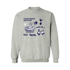 Tottenham Hotspur Vive La Fete Women's Impressions Icons Sweatshirt - Gray on sale