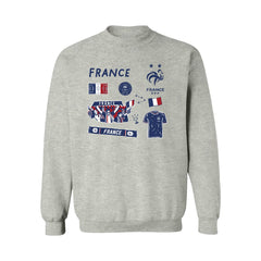 France National Team Vive La Fete Women's Impressions Icons Sweatshirt - Gray online
