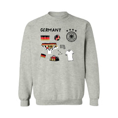 Germany National Team Vive La Fete Women's Impressions Icons Sweatshirt - Gray sale