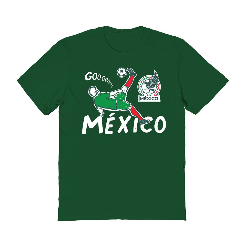 Mexico National Team Vive La Fete Women's Chilena Style T-Shirt - Green cheap