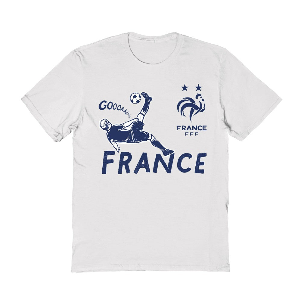 France National Team Vive La Fete Women's Chilena Style T-Shirt - White shop