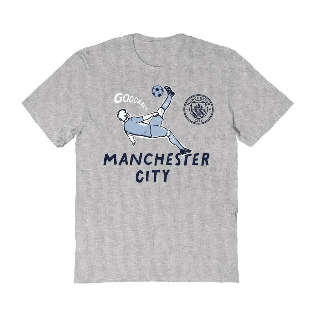 Manchester City Vive La Fete Women's Chilena Style T-Shirt - Gray outlet