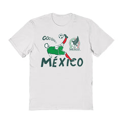 Mexico National Team Vive La Fete Women's Chilena Style T-Shirt - White on sale