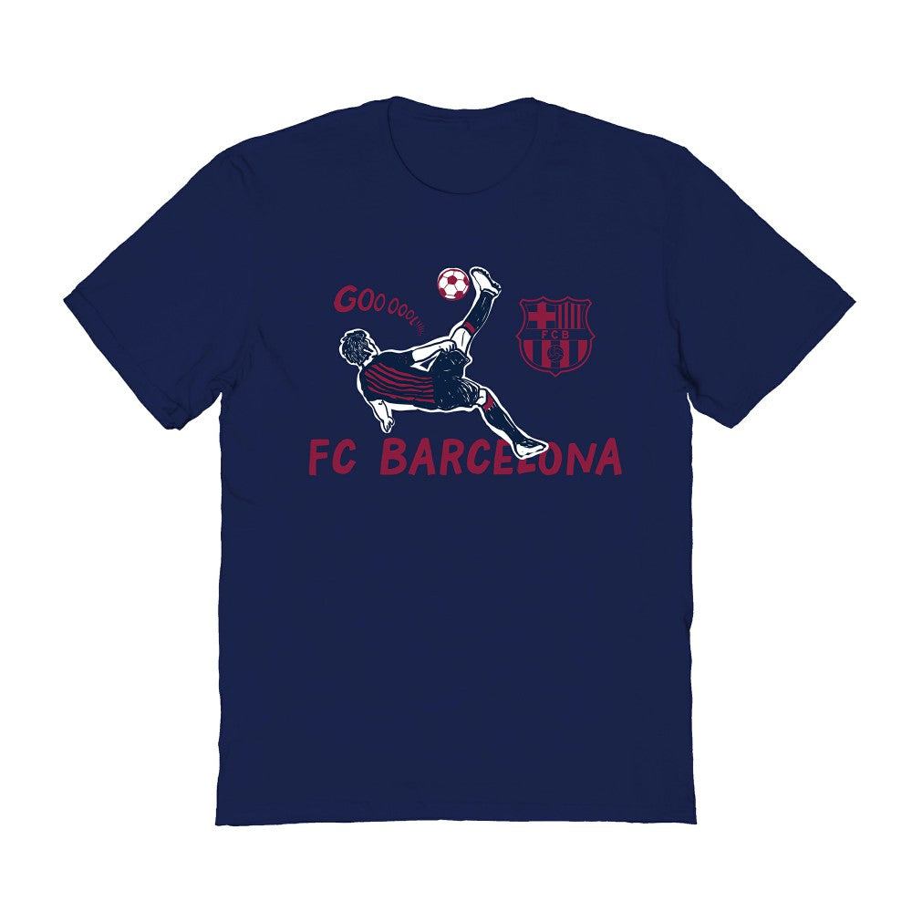 Barcelona Vive La Fete Women's Chilena Style T-Shirt - Navy cheap