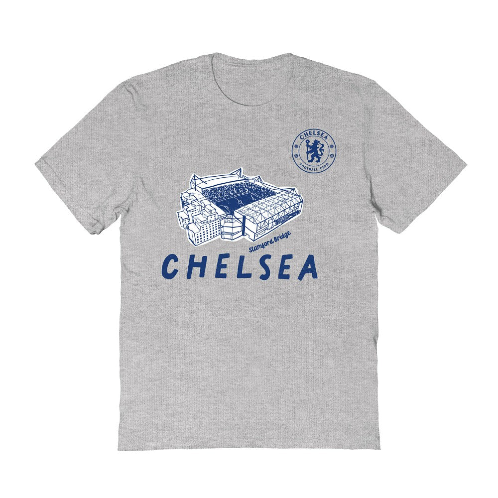 Chelsea Vive La Fete Women's Stadium Style T-Shirt - Gray for sale