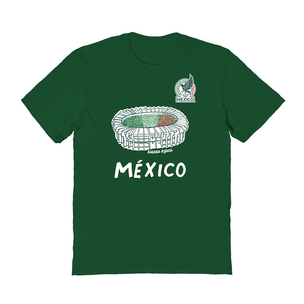 Mexico National Team Vive La Fete Women's Stadium Style T-Shirt - Green for sale
