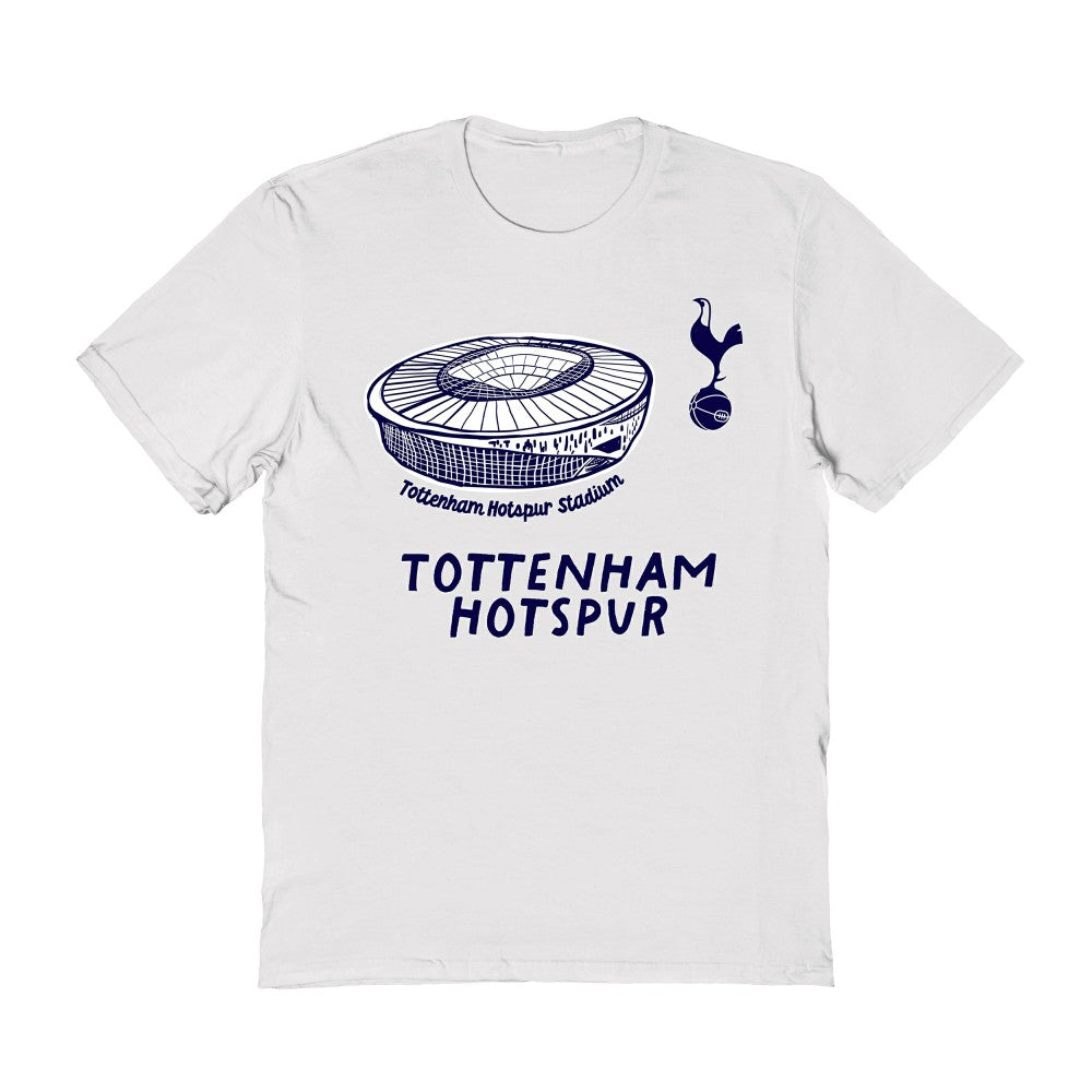 Tottenham Hotspur Vive La Fete Women's Stadium Style T-Shirt - White shop