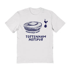 Tottenham Hotspur Vive La Fete Women's Stadium Style T-Shirt - White shop