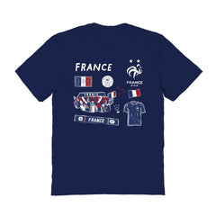 France National Team Vive La Fete Women's Impressions Icons T-Shirt - Navy cheap