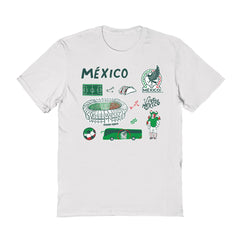 Mexico National Team Vive La Fete Women's Impressions Icons T-Shirt - White shop