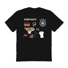Germany National Team Vive La Fete Women's Impressions Icons T-Shirt - Black outlet