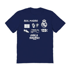 Real Madrid Vive La Fete Women's Impressions Icons T-Shirt - Navy cheap