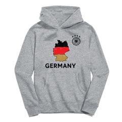 Germany National Team Vive La Fete Youth Map Style Hoodie - Gray online