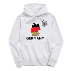 Germany National Team Vive La Fete Youth Map Style Hoodie - White sale
