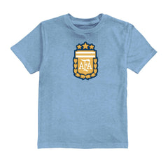 Lionel Messi Argentina National Team Vive La Fete Youth Player Name & Number Color Badge T-Shirt - Light Blue on sale