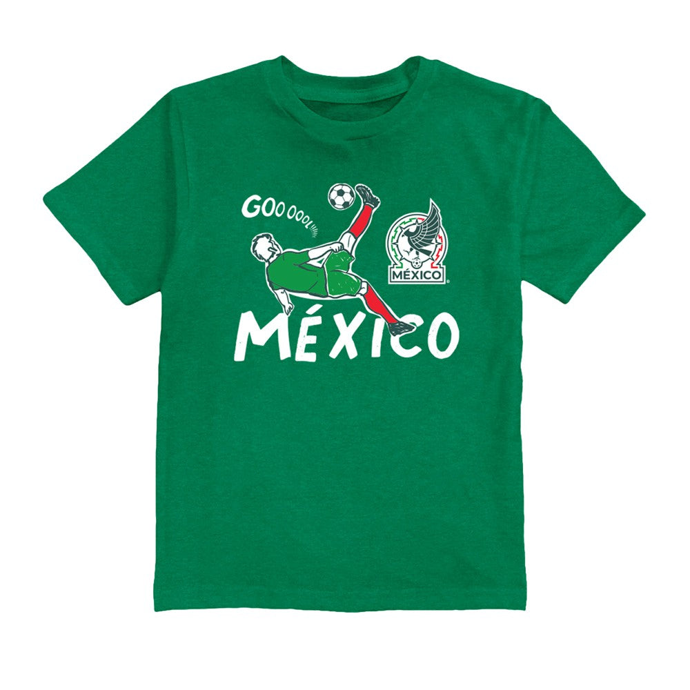 Raúl Jiménez Mexico National Team Vive La Fete Youth Player Name & Number Chilena Style T-Shirt - Green on sale