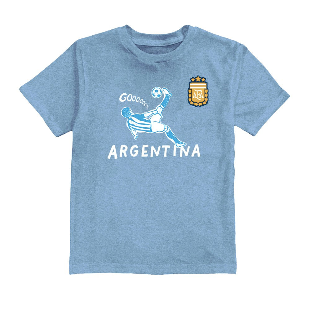 Lautaro Martinez Argentina National Team Vive La Fete Youth Player Name & Number Chilena Style T-Shirt - Light Blue discount