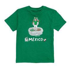 Edson Álvarez Mexico National Team Vive La Fete Youth Player Name & Number Stadium Style T-Shirt - Green sale