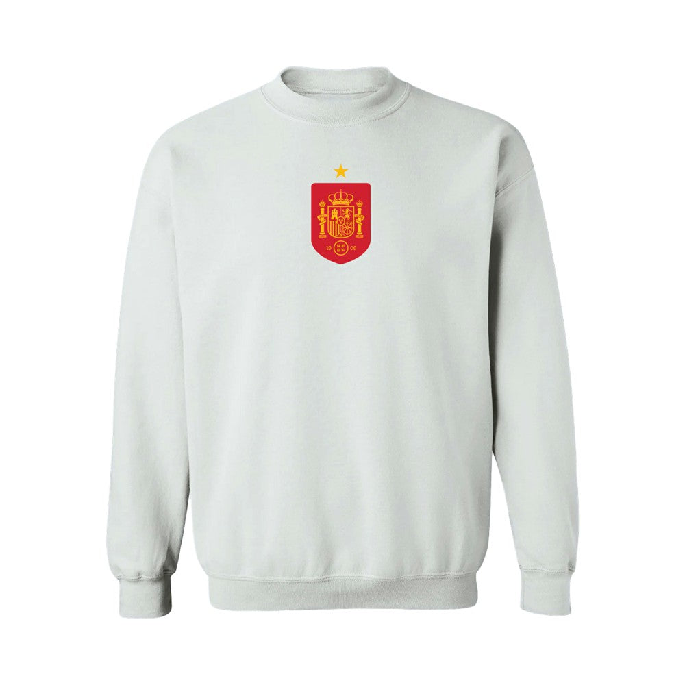 Spain National Team Vive La Fete Women's Color Badge Sweatshirt - White sale