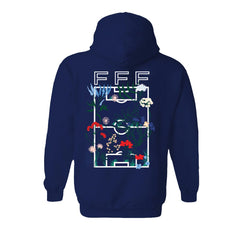 France National Team Vive La Fete Women's Soccer Field Fleece Hood - Navy for sale
