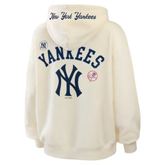 New York Yankees WEAR by Erin Andrews Women's Full-Zip Hoodie - Cream