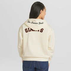 San Francisco Giants WEAR by Erin Andrews Women's Full-Zip Hoodie - Cream