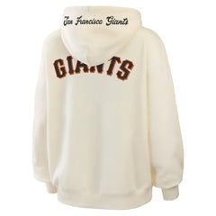 San Francisco Giants WEAR by Erin Andrews Women's Full-Zip Hoodie - Cream