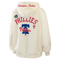 Philadelphia Phillies WEAR by Erin Andrews Women's Full-Zip Hoodie - Cream