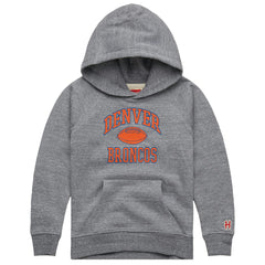 Denver Broncos Homage Youth Gridiron Tri-Blend Hoodie - Gray online