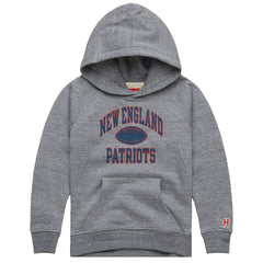 New England Patriots Homage Youth Gridiron Tri-Blend Hoodie - Gray for sale