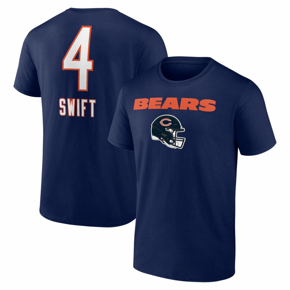 D'Andre Swift Chicago Bears Team Wordmark T-Shirt - Navy discount