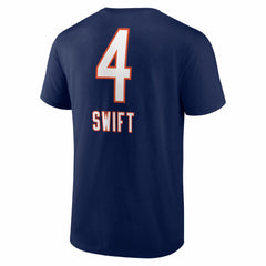 D'Andre Swift Chicago Bears Team Wordmark T-Shirt - Navy discount