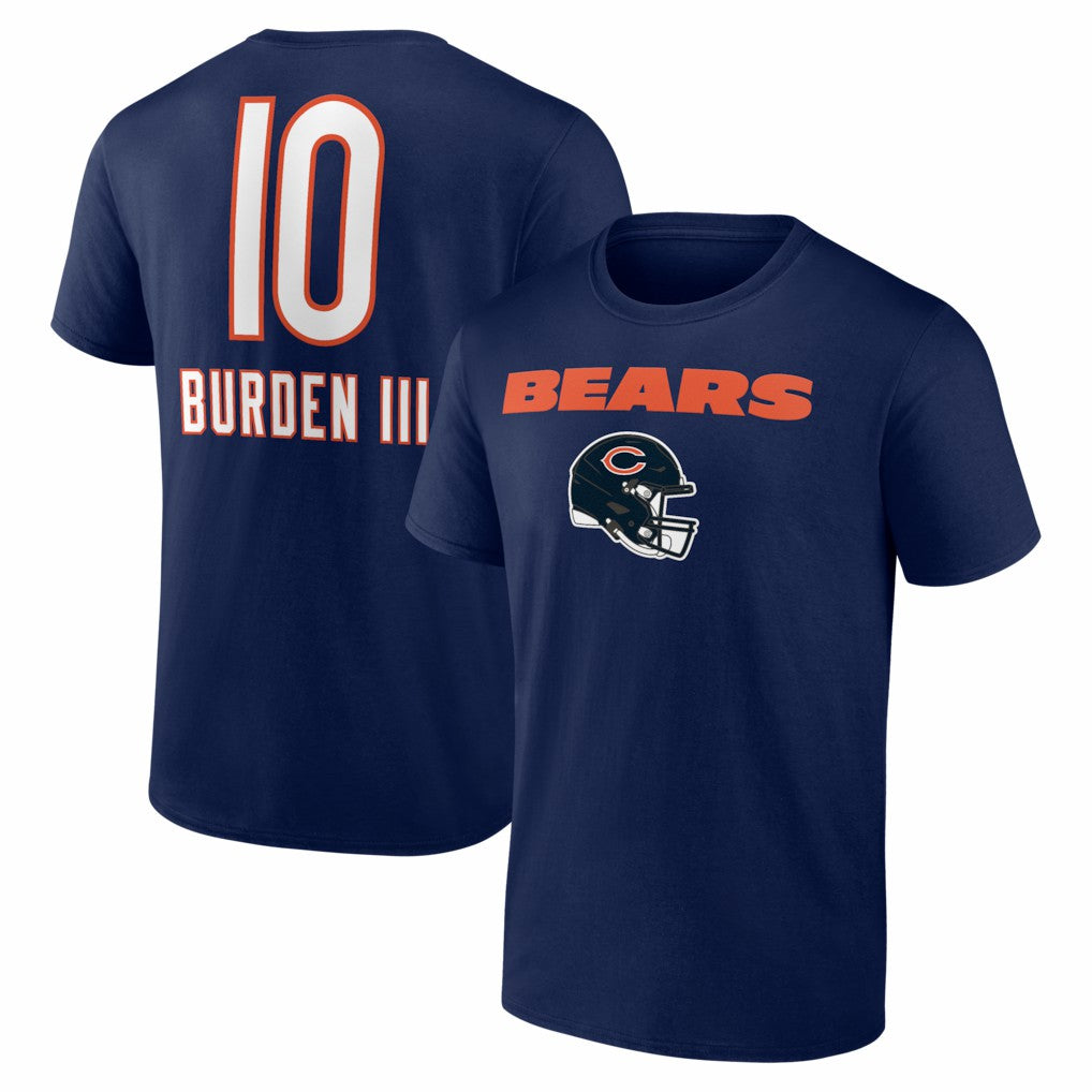 Luther Burden III Chicago Bears Team Wordmark T-Shirt - Navy outlet