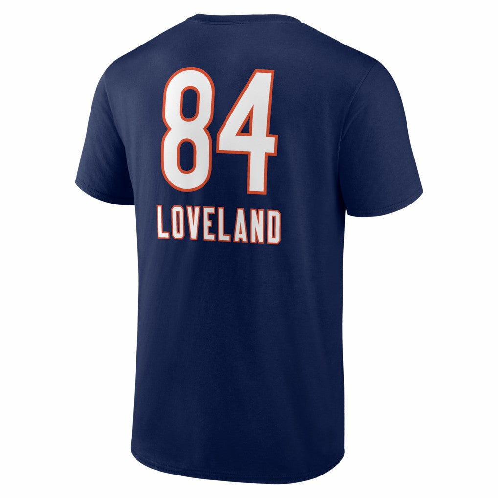 Colston Loveland Chicago Bears Team Wordmark T-Shirt - Navy sale