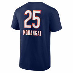 Kyle Monangai Chicago Bears Team Wordmark T-Shirt - Navy online