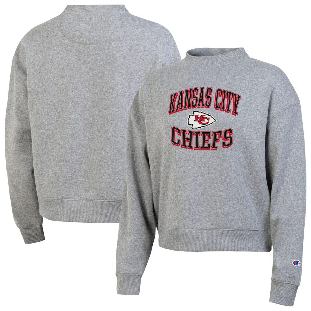 Kansas City Chiefs Champion Women's Triumph Tri-Blend Sweatshirt - Gray on sale