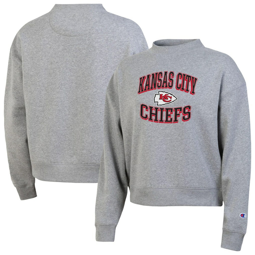 Kansas City Chiefs Champion Women's Triumph Tri-Blend Sweatshirt - Gray on sale
