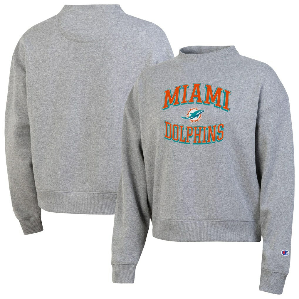 Miami Dolphins Champion Women's Triumph Tri-Blend Sweatshirt - Gray outlet