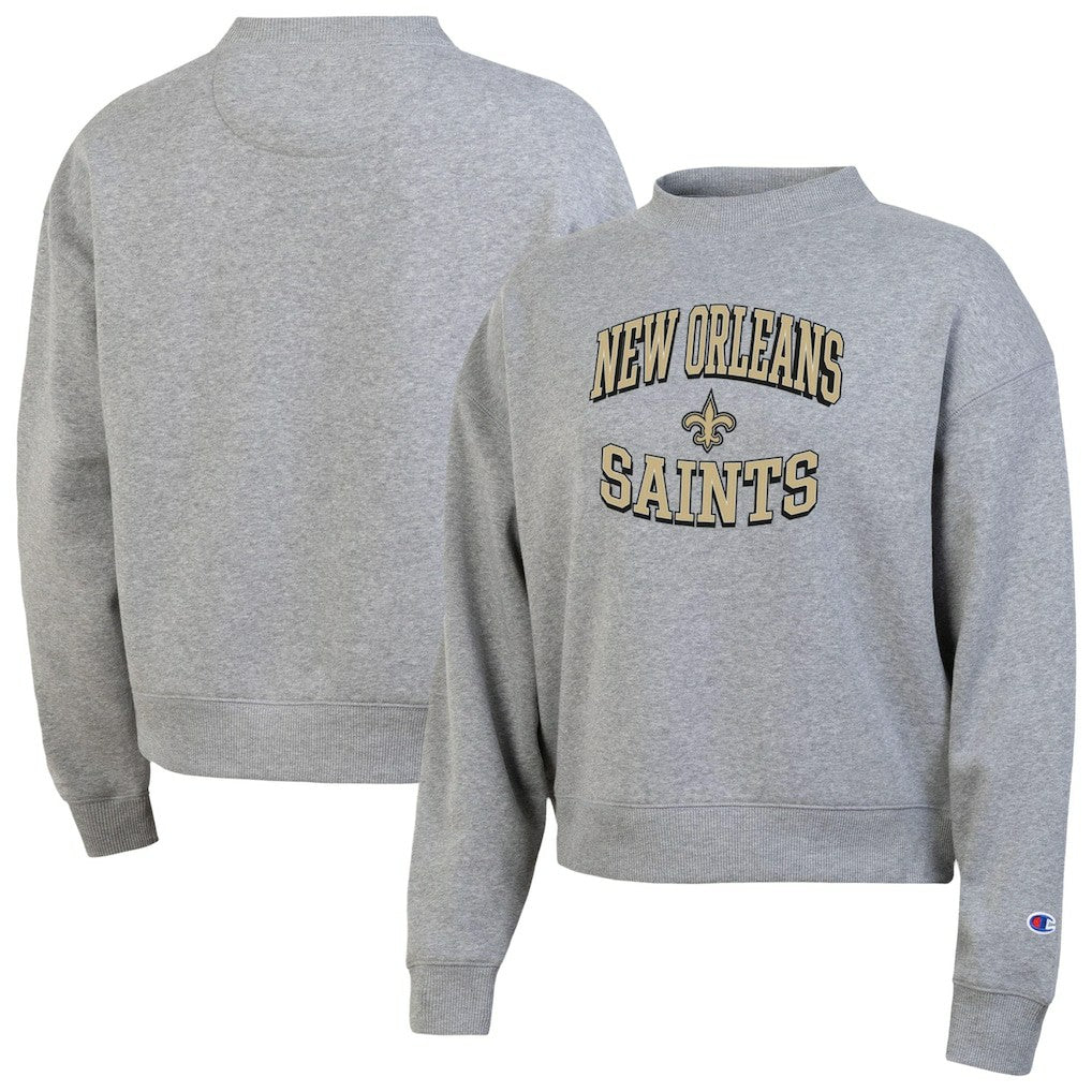 New Orleans Saints Champion Women's Triumph Tri-Blend Sweatshirt - Gray sale