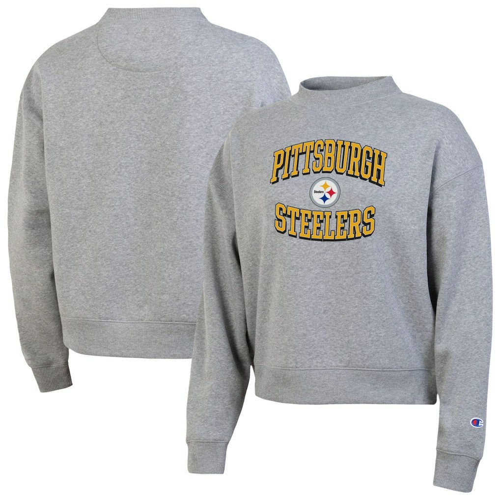 Pittsburgh Steelers Champion Women's Triumph Tri-Blend Sweatshirt - Gray cheap