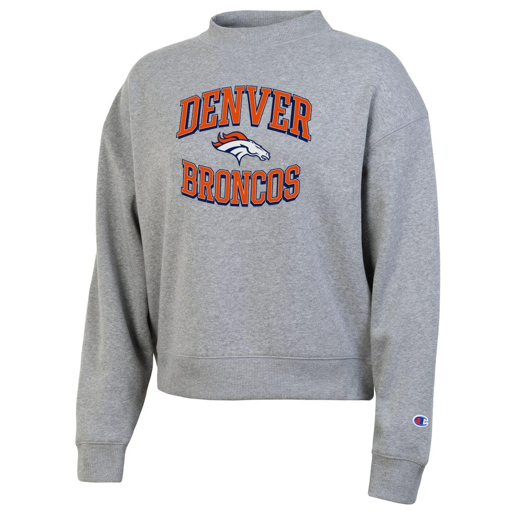 Denver Broncos Champion Women's Triumph Tri-Blend Sweatshirt - Gray discount
