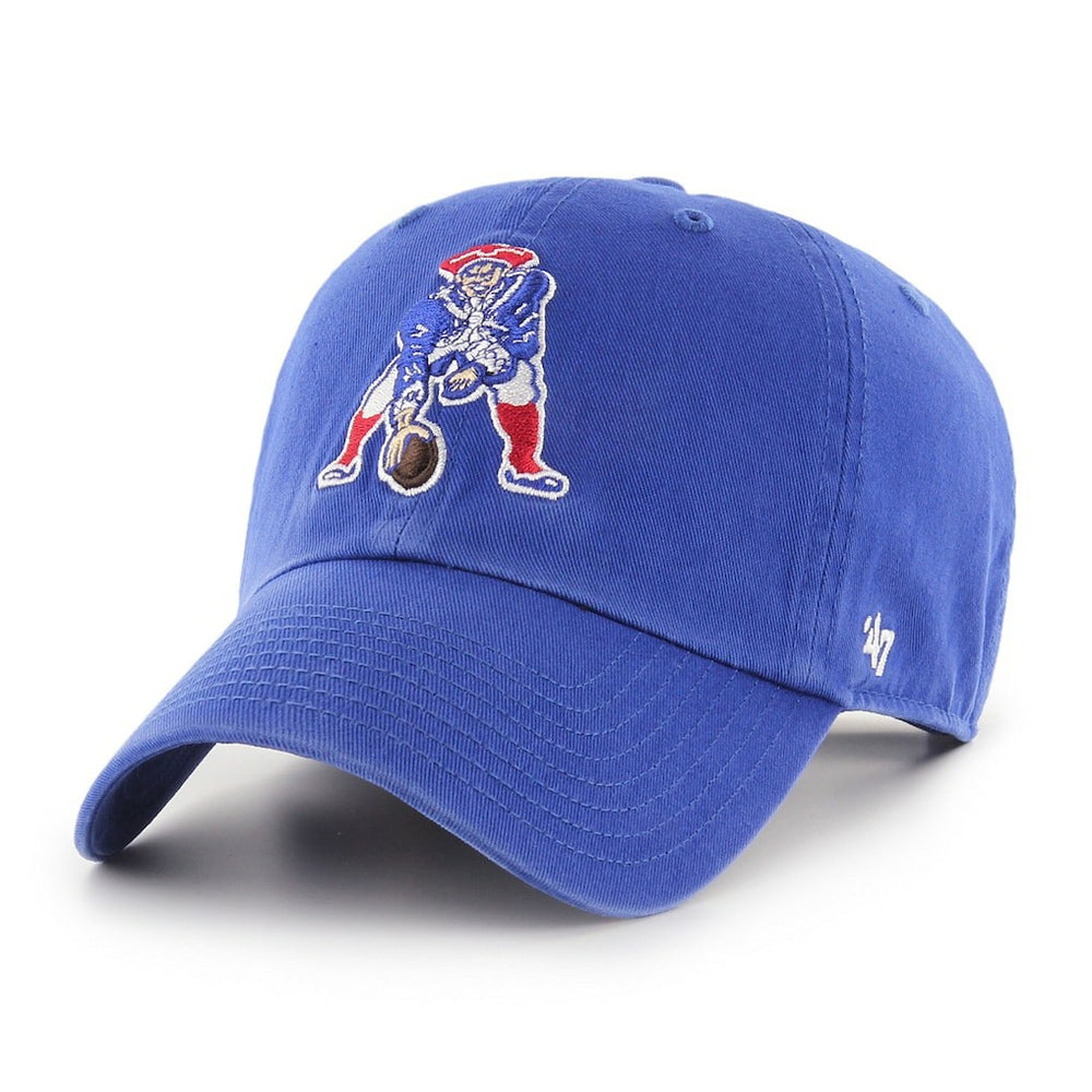 New England Patriots '47 Throwback Clean Up Adjustable Hat - Royal online