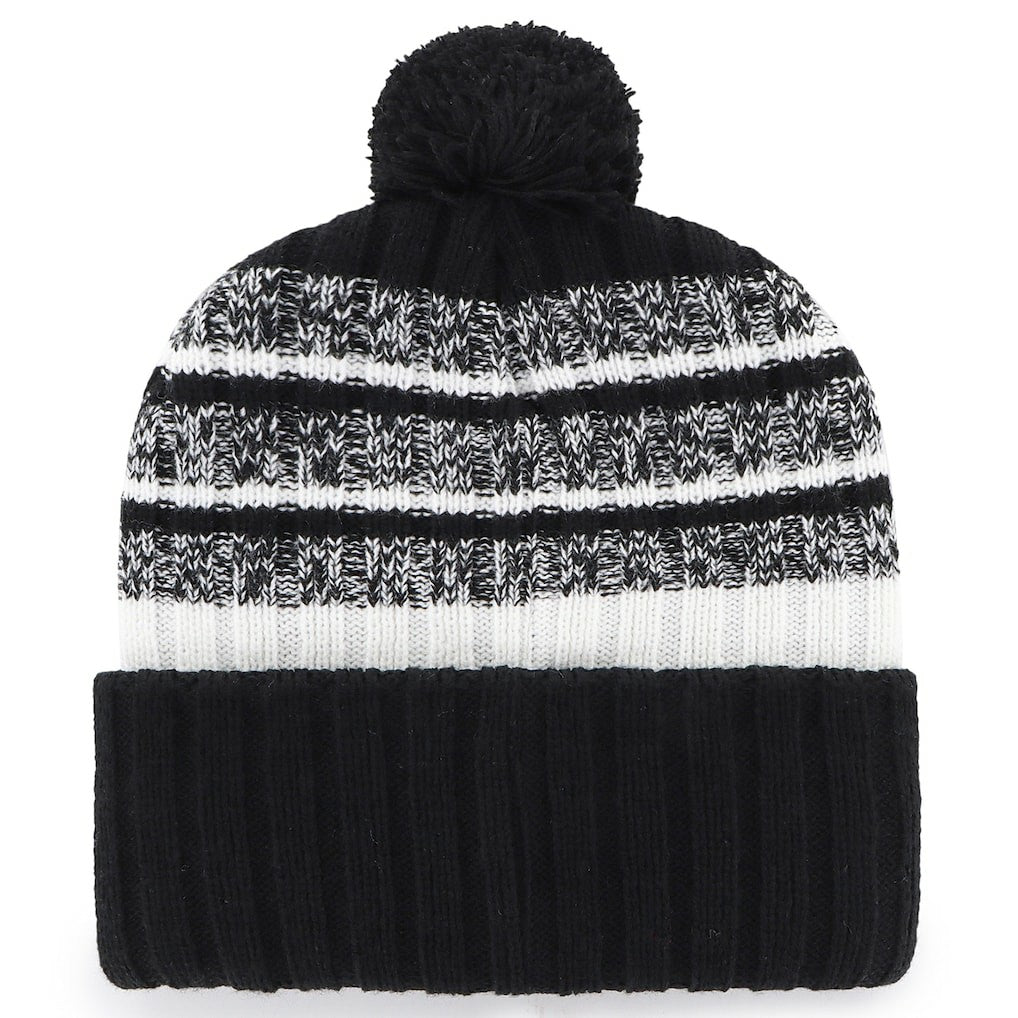 New England Patriots '47 2025 AFC Champions Tavern Cuffed Knit Hat with Pom - Black cheap