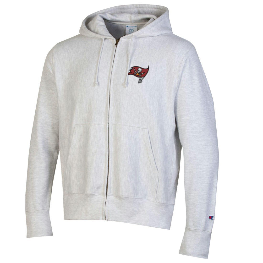 Tampa Bay Buccaneers Champion Reverse Weave Full-Zip Hoodie - Gray for sale