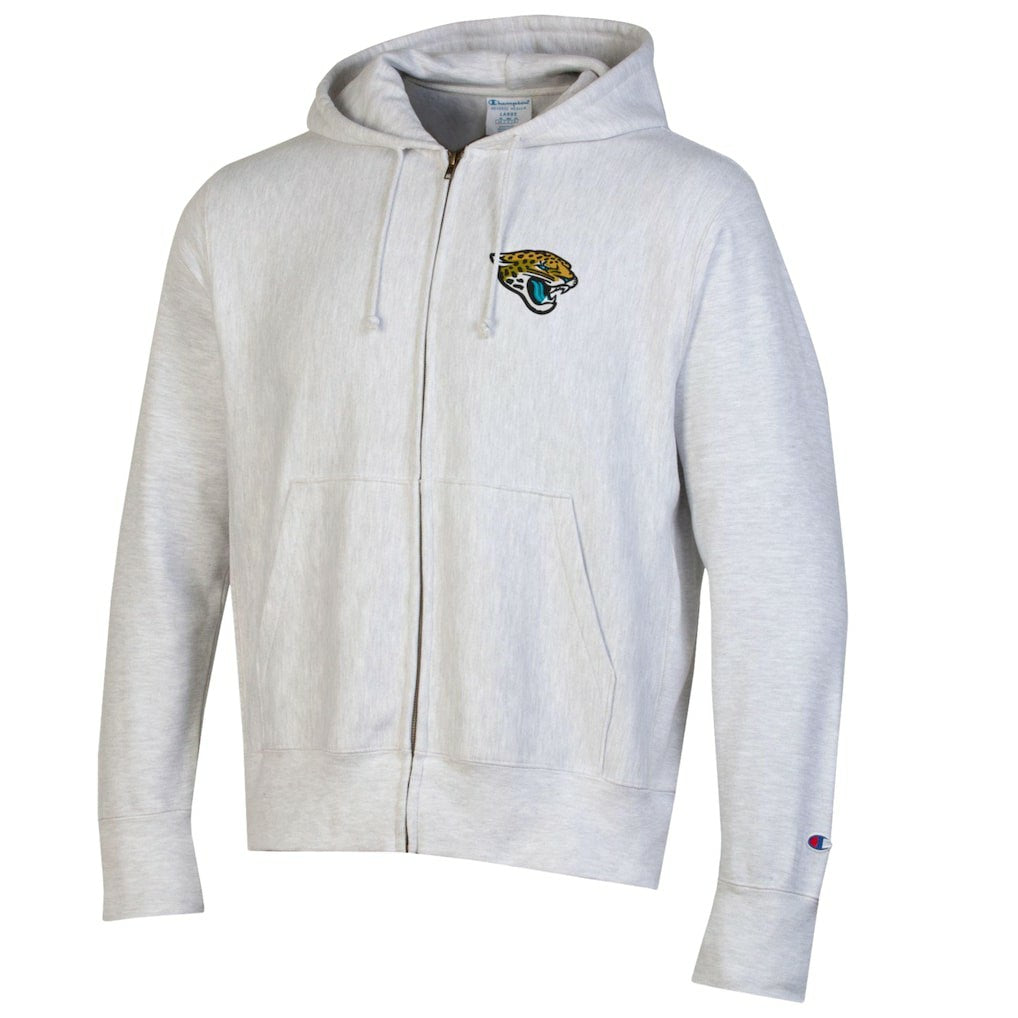 Jacksonville Jaguars Champion Reverse Weave Full-Zip Hoodie - Gray sale