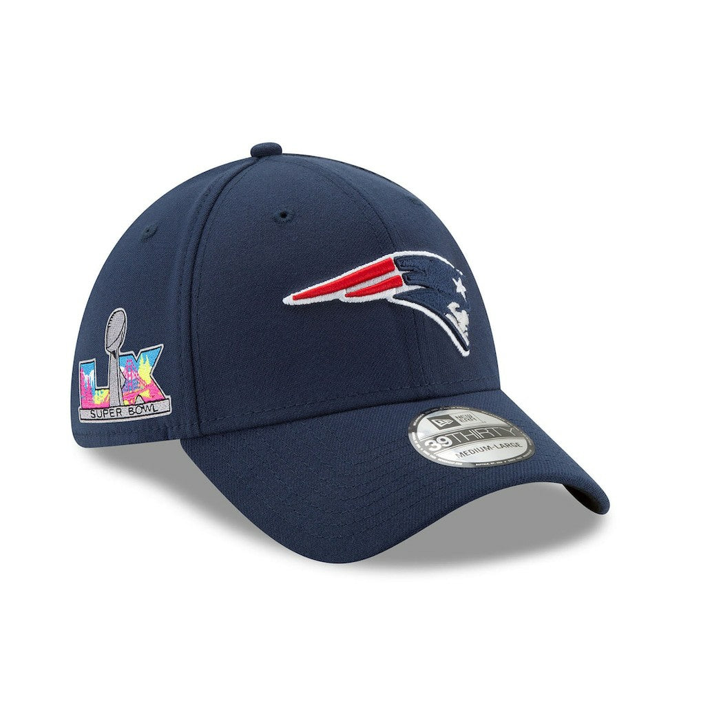New England Patriots New Era Super Bowl LX 39THIRTY Flex Hat - Navy sale