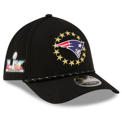 New England Patriots New Era Super Bowl LX 39THIRTY M-Crown Rope Flex Hat - Black sale