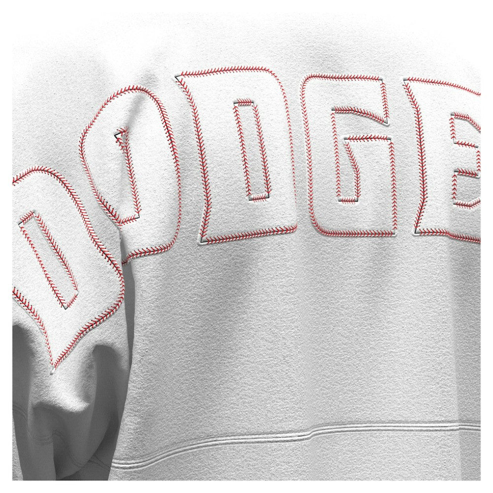 Los Angeles Dodgers Women's Baseball Stitch Spirit Jersey Long Sleeve T-Shirt - White