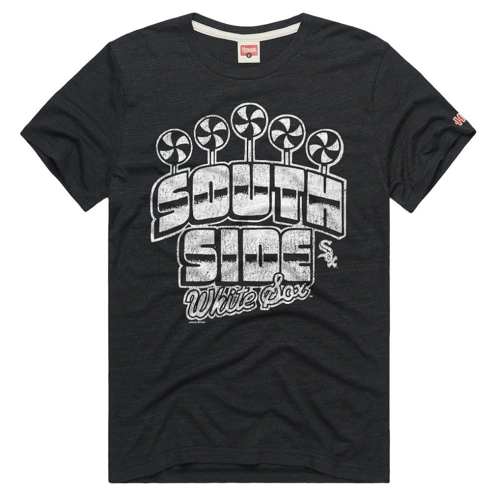 Chicago White Sox Homage Tri-Blend Hyperlocal T-Shirt - Charcoal